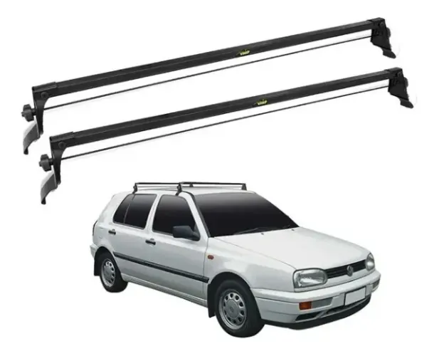 Rack Teto Volkswagen Golf 1991 à 1997 - Preto Material Aço - VP 997