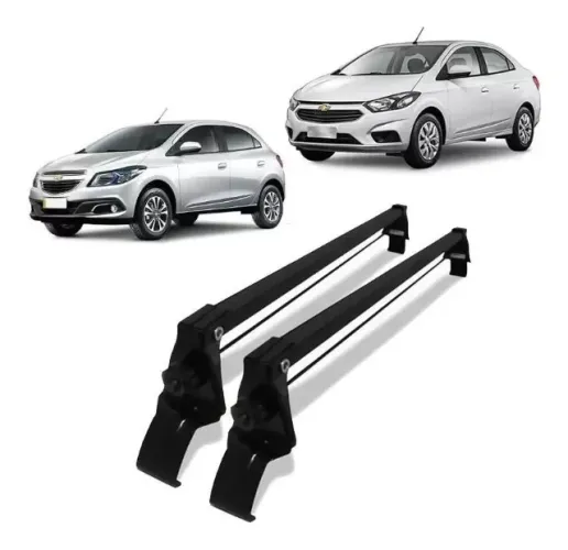 Rack Teto Chevrolet Onix / Prisma 2013 à 2019 - Preto Material Aço - VP 962