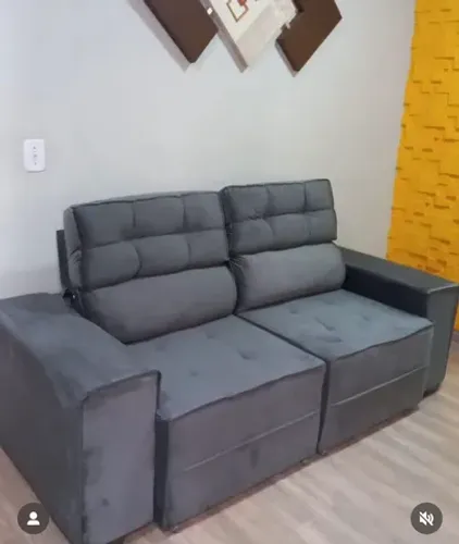 Promoção Sofá Retrátil reclinável New York pagamento na entrega em até 48 horas