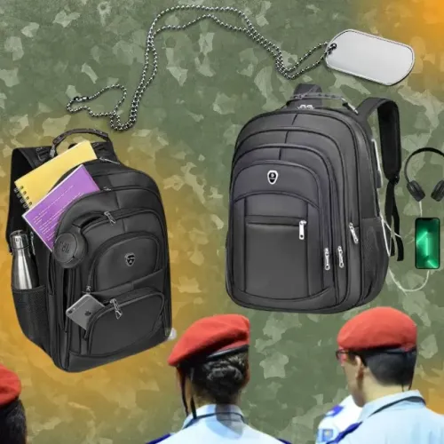 "Mochila Colégio Militar Preta: Praticidade e Estilo para Crianças e Adolescentes"