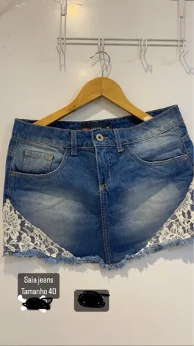 Saia jeans 