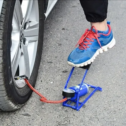 Bomba Compressor De Pneu De Bicicleta De Pe Mj-p3601
