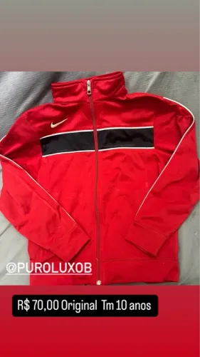 Jaqueta Nike Infantil - Tamanho 10 Anos