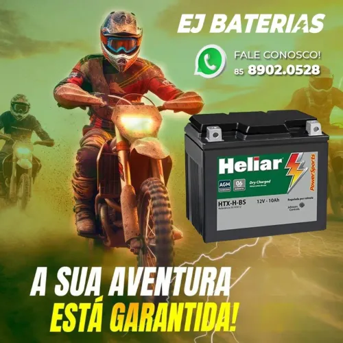 Bateria de moto honda cb 300 e yama fazer 