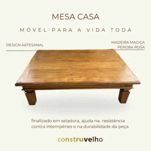 Mesa De Centro De Madeira