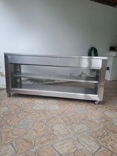Balcão Expositor em Aço Inox