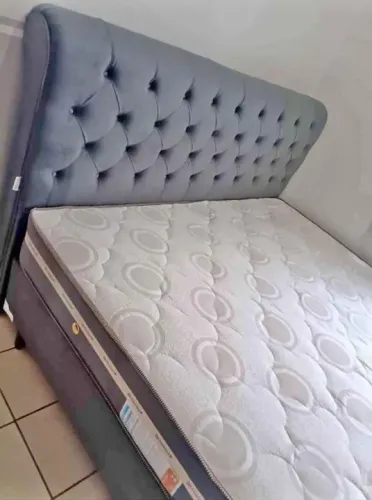 Colchão  esslp pokt   e box com cabeceira 