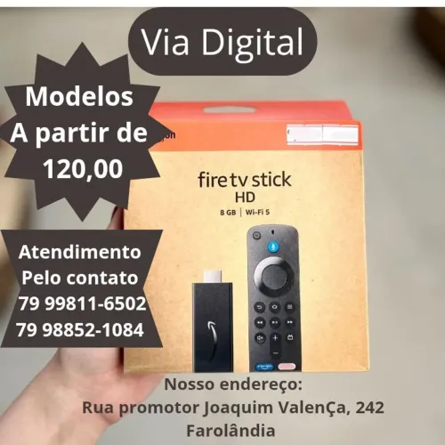 Fire tv stick hd modelos a partir de 120,00 