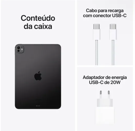 Ipad Pro M4 13 polegadas 256gb + Teclado Original Apple + Apple Pencil Pro - LACRADO