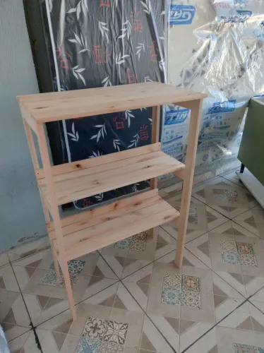 Prateleira de eucalipto para flores jardim e despensas quartos decoração etc...