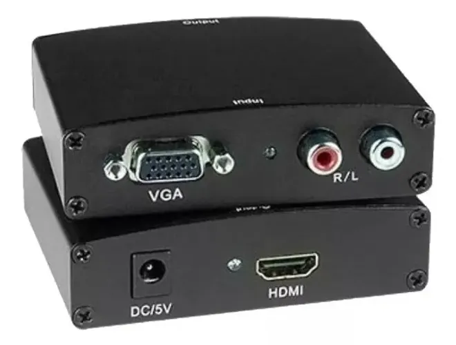 Adaptador Vga P/ Hdmi Mb84243 Conversor De Vídeo E Som Hdmi