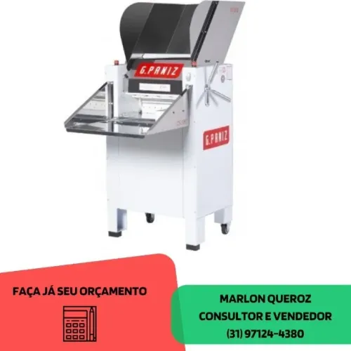 Cilindro de Massas 50CM G-Paniz 2 Motores 14KG de Massa