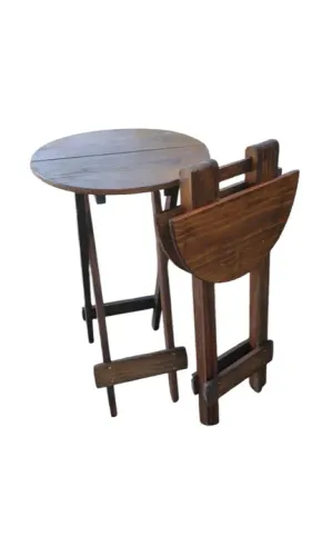 Mesa dobrável de madeira - bistrô alta atacado