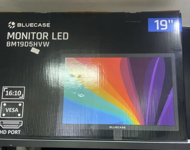 Monitor 19 Polegadas Bluecase 19" LED WXGA+ - 75Hz, HDMI/VGA, Suporte VESA - Loja Coimbra