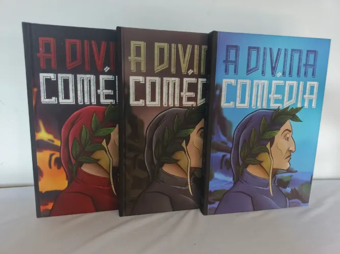 Kit 3 Livros A Divina Comédia completo - Edição Colecionável em capa dura