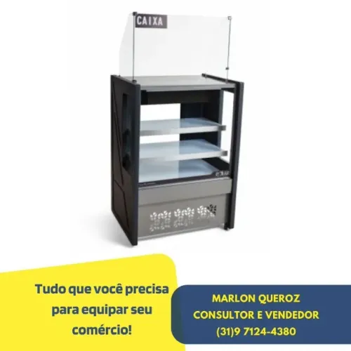 Balcão Caixa 80CM com Gaveta Polar