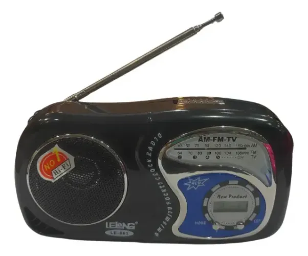 Rádio Lelong Pilha Le-603 - Bolso Portátil Radio Am/ Fm