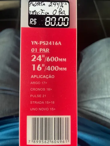 Palheta específica o par e temos vários carros 