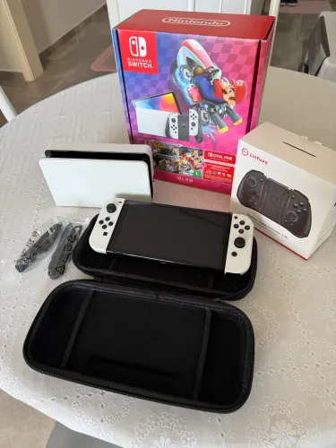 Nintendo Switch Oled Desbloqueado + cartão 512gb lotado