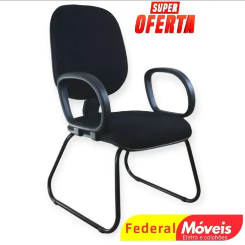 Cadeira Fixa Diretor para Escritório - Base Trapézio, Conforto e Estilo