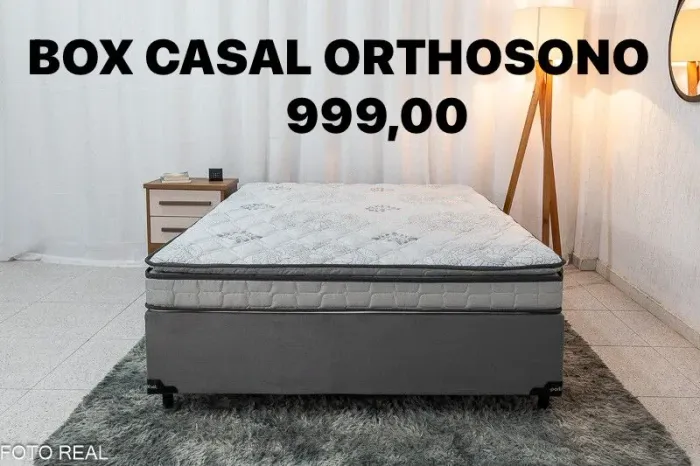 Cama Box Casal Ortosono com espuma D33 - FRETE GRATIS - ENTREGA HOJEEE !!