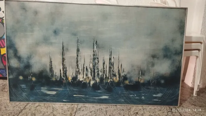 Quadro óleo sobre tela Mário Sinisca