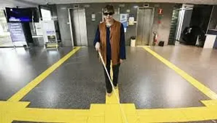 Piso Tátil Direcional para Orientação de Deficientes Visuais