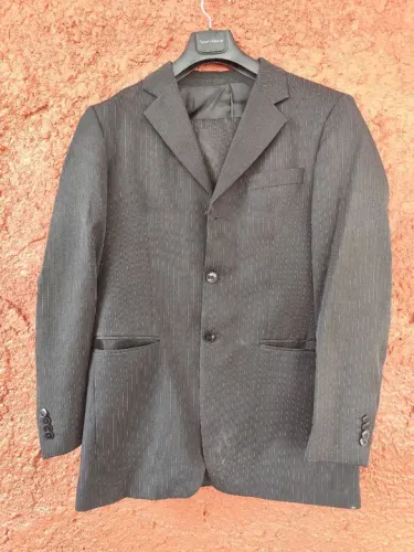 Casaco de linho masculino Preto Luigi