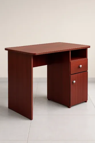 Escrivaninha 93cm Com 2 Gavetas E Com Módulo