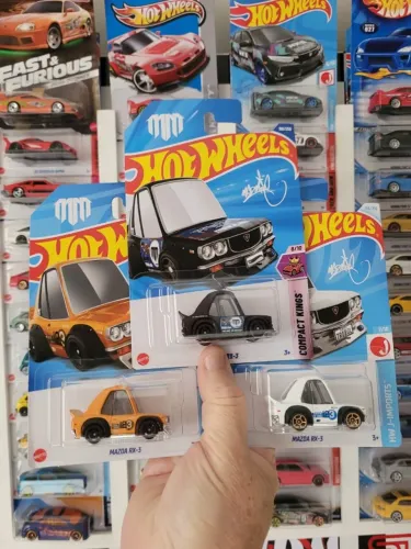 Trio Mazda RX-3 Mad Mike Tooned Hot Wheels.