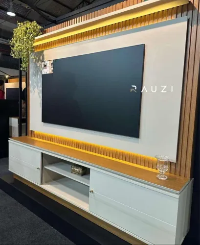 Estante Home Ripado Com Led Painel Flex Até 75 Polegadas - em oferta