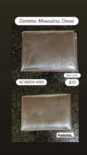 Carteira Masculina de Couro
