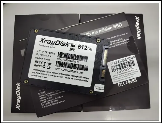 SSD 512GB, Sata 3, NOVO (Já com Win 10 PRO - Pré Inst.) - Aceito Cartão/Pix