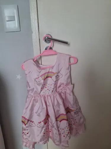 Vestido de Festa Infantil (Chuva de bênçãos) - Tamanho 3 anos P