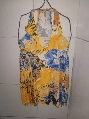 Vestido Floral Amarelo - Tamanho M