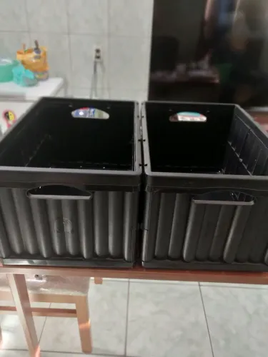 Caixas Organizadoras Dobráveis para Comércio de 52 litros. 