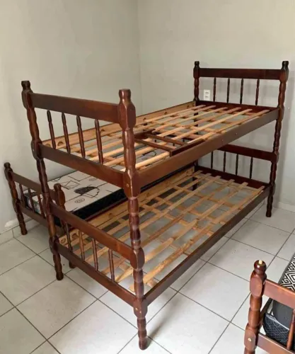 Cama beliche pronta entrega para obra, chácara, casa 