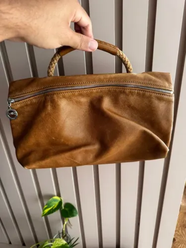 Bolsa Longchamp Original - Couro Marrom