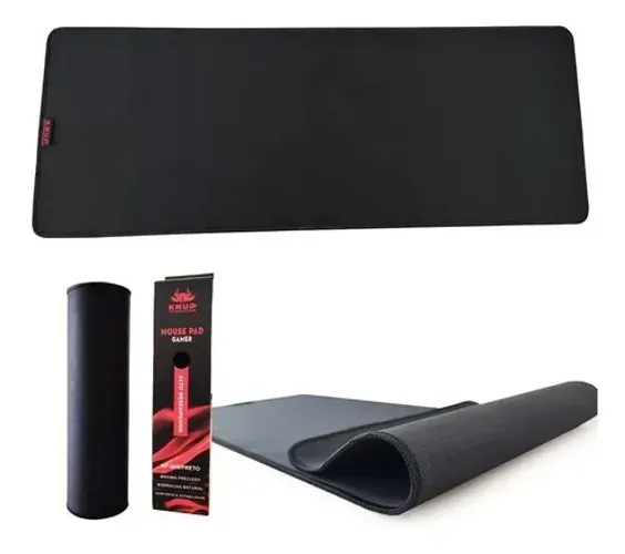 Mousepad Mauser Pad Gamer Extra Grande Emborrachado 80x30 Preto