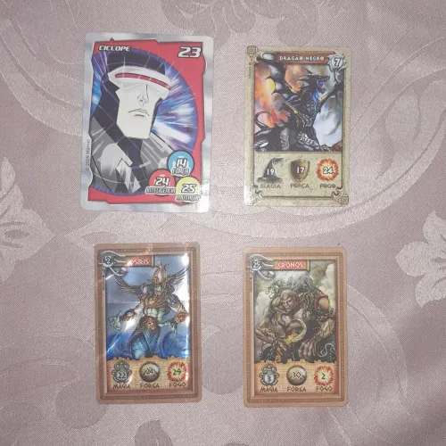 Lote Cards Shurikens e Cartas Elma Chips