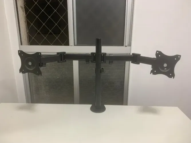 Braço Articulado para 2 Monitores - Suporte Reforçado, Ajustável e Estável