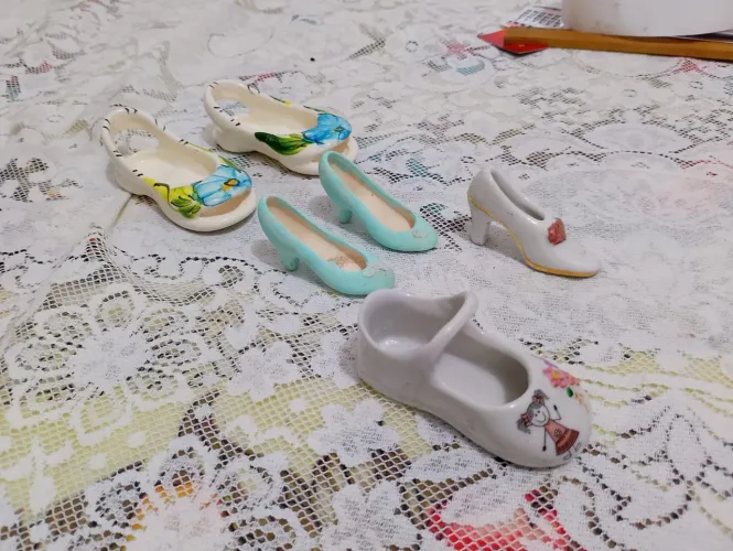 Miniaturas de Sapatinhos de Porcelana