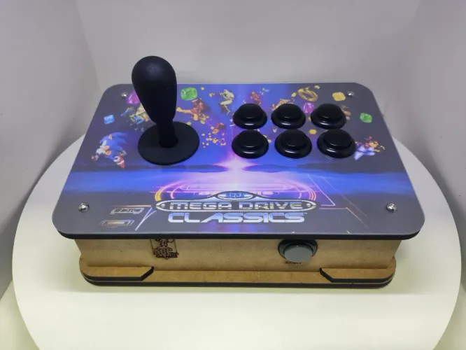 Controle arcade para Mega drive