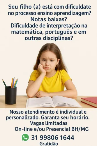 Aula Particular da alfabetização ao fundamental II