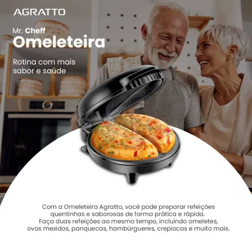 Omeleteira Mr. Cheff Agratto - Refeições rápidas e saborosas!