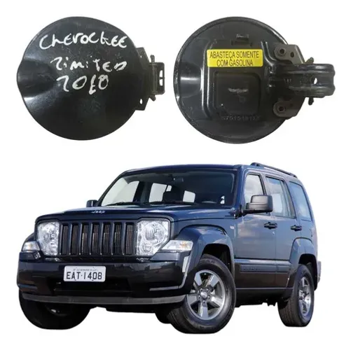 Portinhola Tanque Combustível Jeep Cherokee 2008 A 2012 Preto 2008