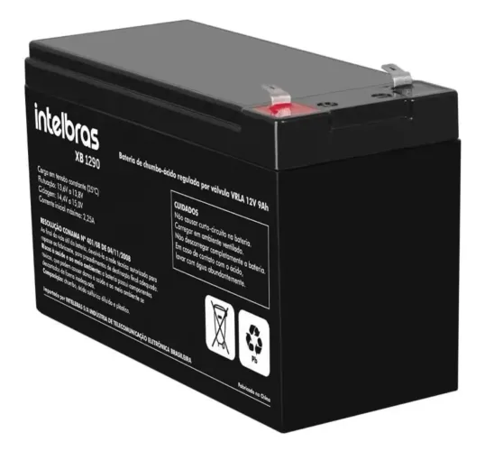4 baterias xb 1290 12v 9ah Intelbras