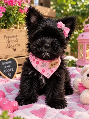 Imperdível! Filhote de yorkshire black fêmea micro