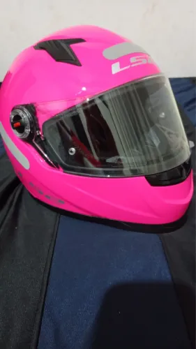 Capacete LS2 Rosa