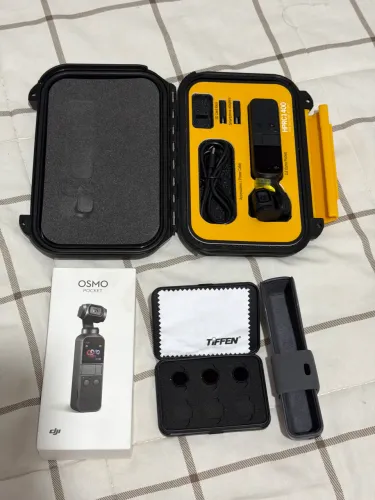 Kit DJI Osmo Pocket 4K + Maleta Rígida HPRC1400 + Filtros Tiffen - Completo!